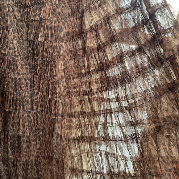 NWT Free People sheer leopard skirt - Picture 4 of 5